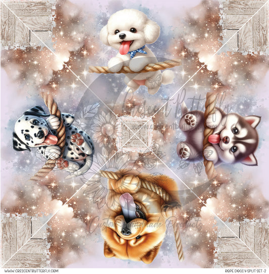 Rope Dogs V-Split Set-2 Printed Vinyl Sheet/Wrap