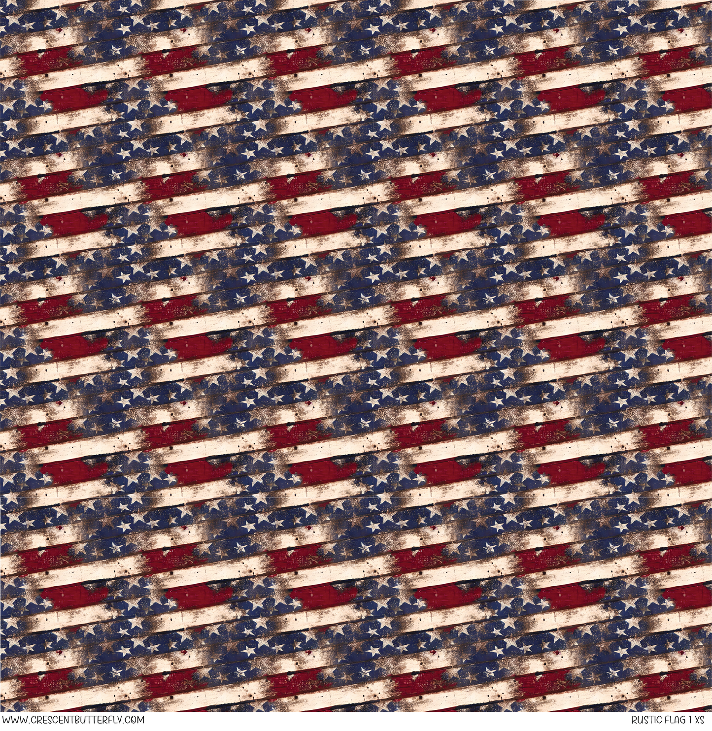 Rustic Flag 1 XS Pattern Vinyl Sheet/Wrap