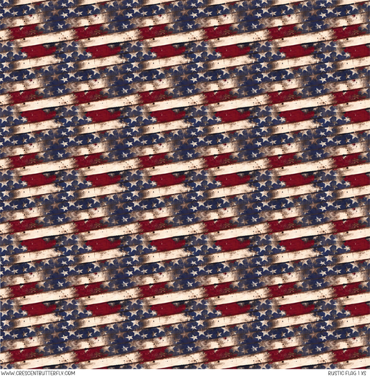 Rustic Flag 1 XS Pattern Vinyl Sheet/Wrap