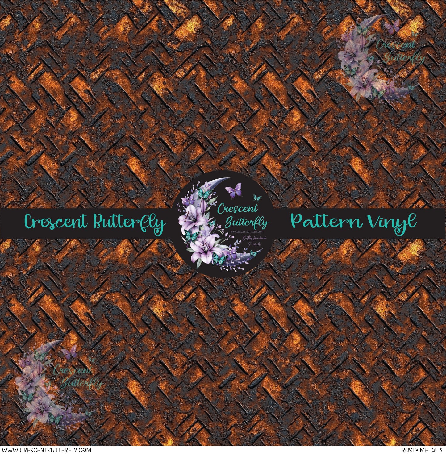 Rusty Metal 8 Printed Vinyl Sheet/Wrap