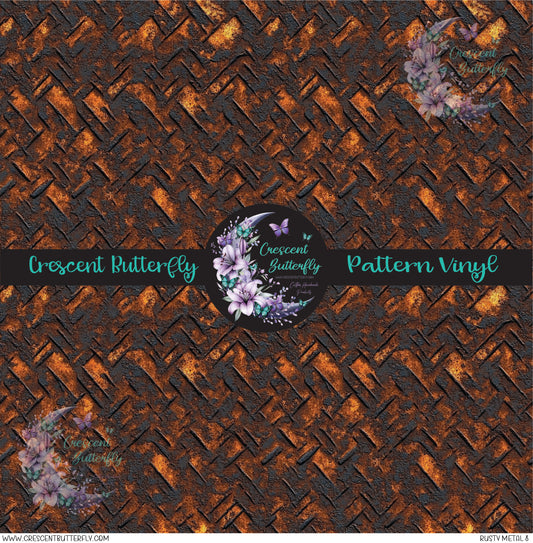 Rusty Metal 8 Printed Vinyl Sheet/Wrap