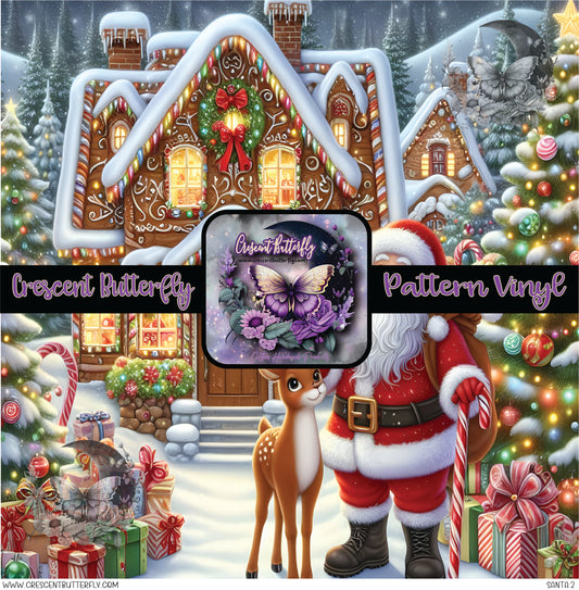 Santa 2 Printed Vinyl Sheet/Wrap