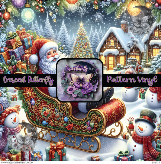 Santa 3 Printed Vinyl Sheet/Wrap