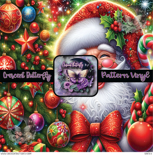 Santa 4 Printed Vinyl Sheet/Wrap