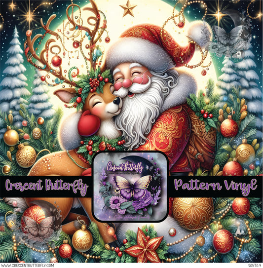 Santa 9 Printed Vinyl Sheet/Wrap