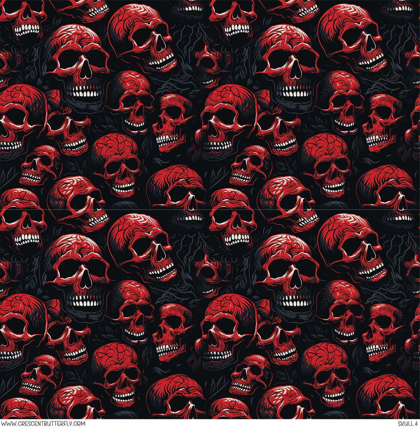 Skull 4 Printed Vinyl Sheet-Tumbler Wrap