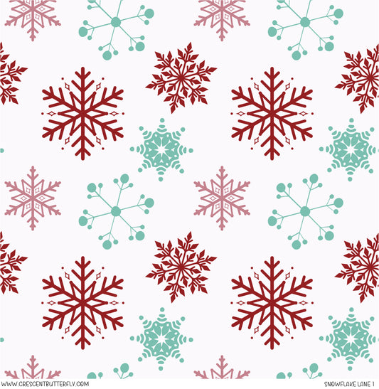 Snowflake Lane 1 Vinyl Sheet/Wrap