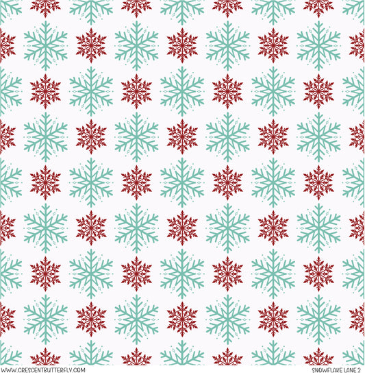 Snowflake Lane 2 Vinyl Sheet/Wrap