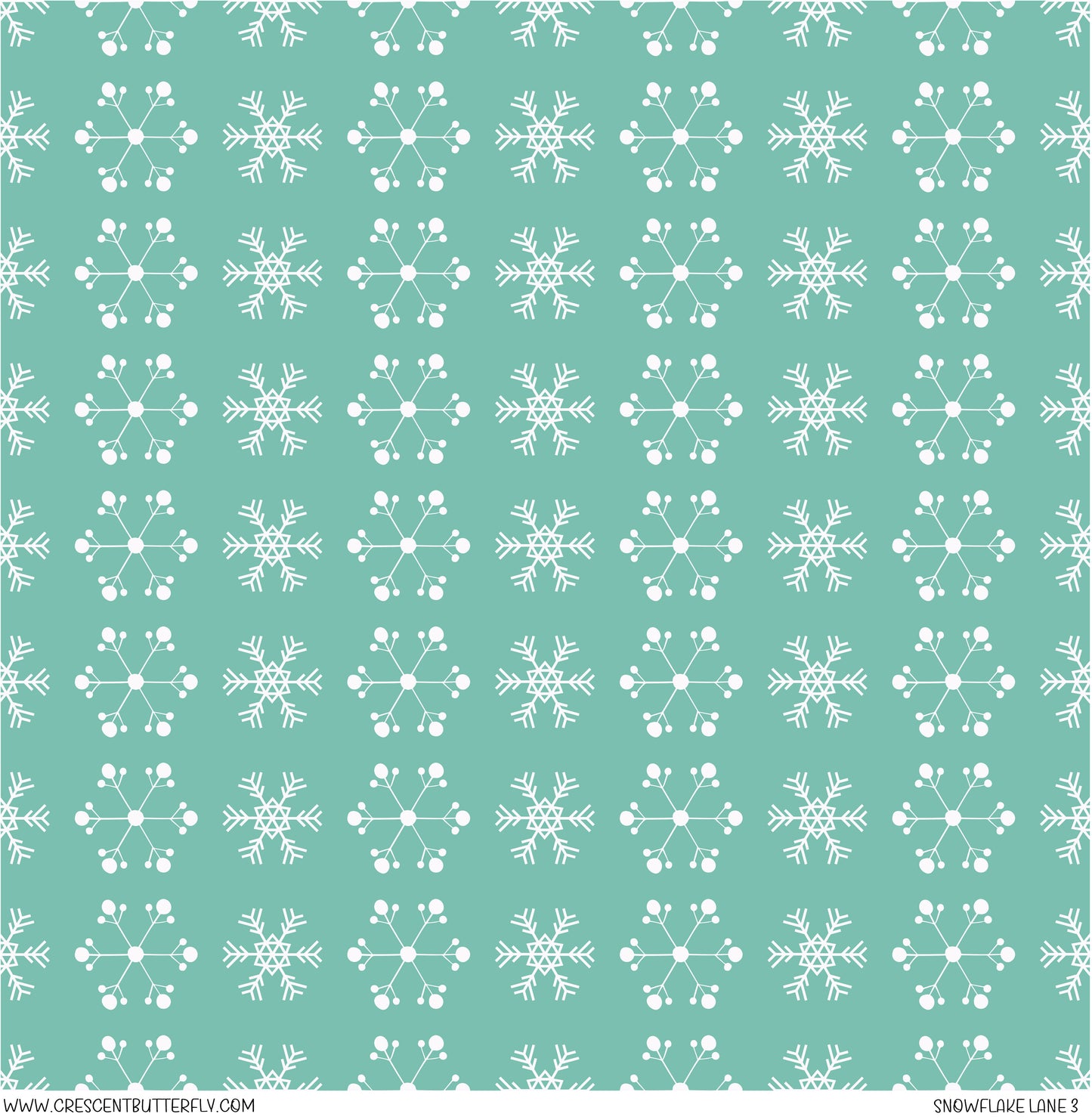 Snowflake Lane 3 Vinyl Sheet/Wrap