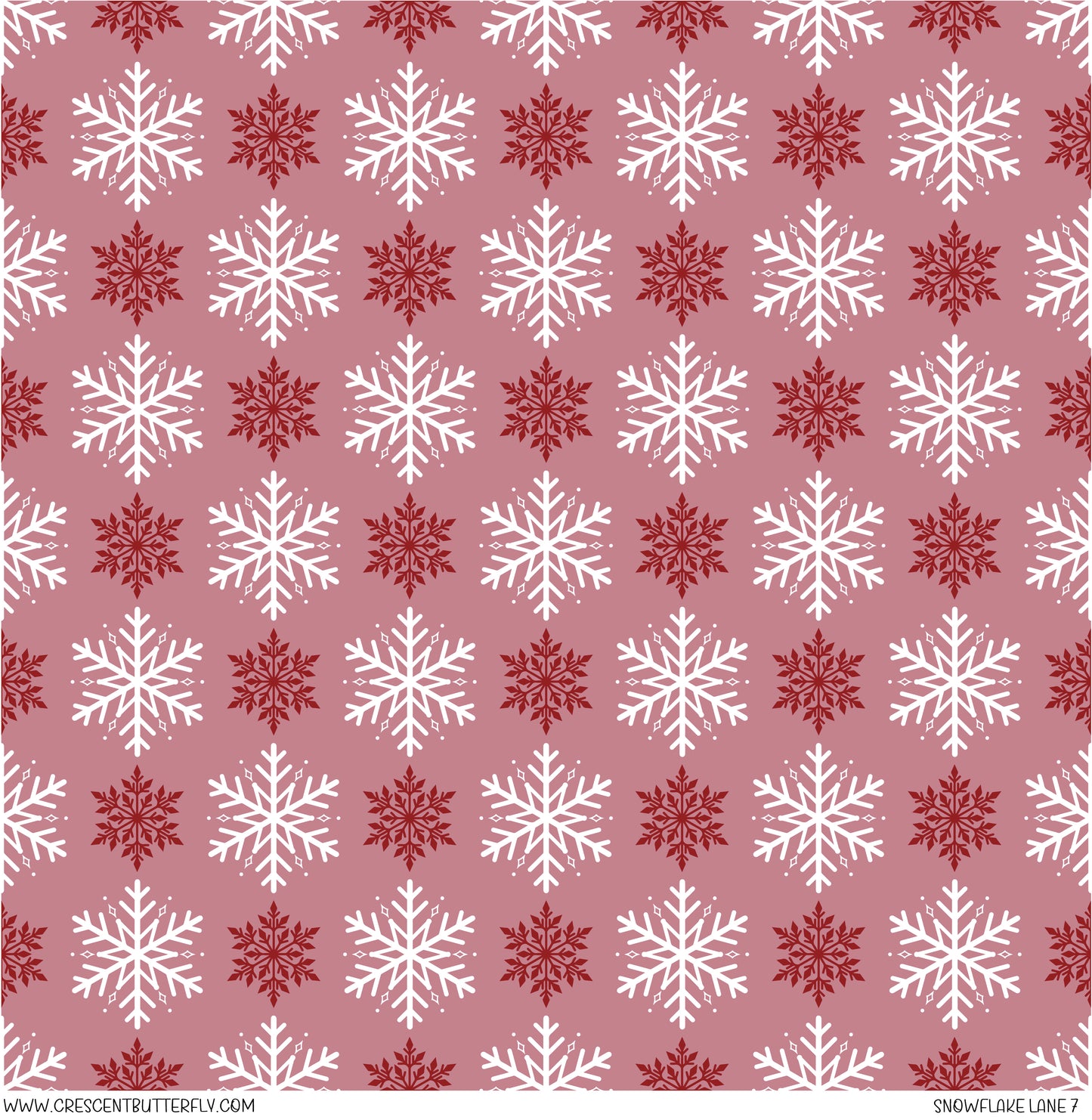 Snowflake Lane 7 Vinyl Sheet/Wrap