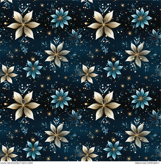 Snowflake Symphony 2 Printed Vinyl Sheet/Wrap