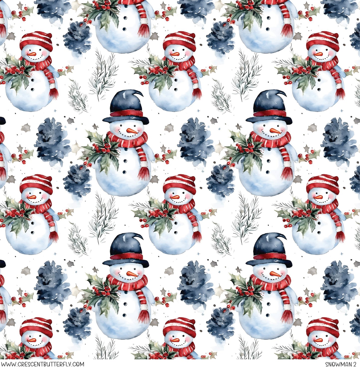 Snowman 2 Printed Vinyl Sheet/Wrap