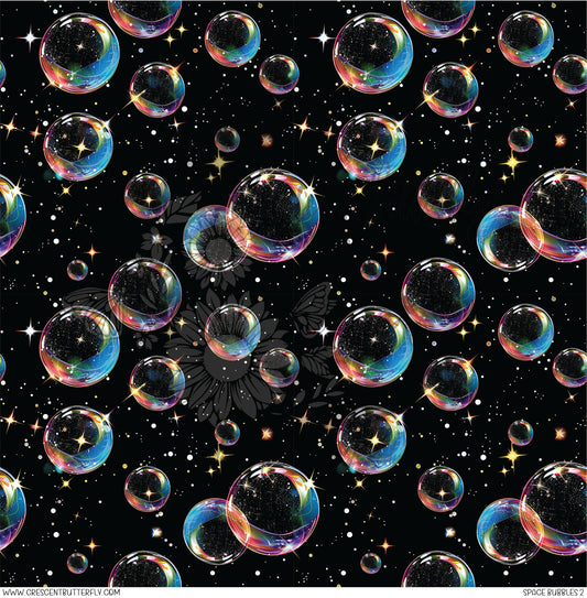 Space Bubbles 2 Printed Vinyl Sheet/Wrap
