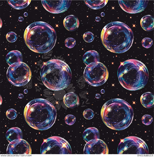 Space Bubbles 8 Printed Vinyl Sheet/Wrap