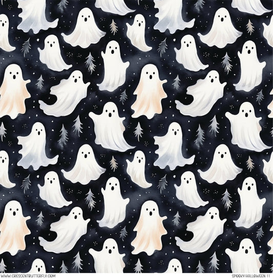 Spooky Halloween 11 Printed Vinyl Sheet-Tumbler Wrap