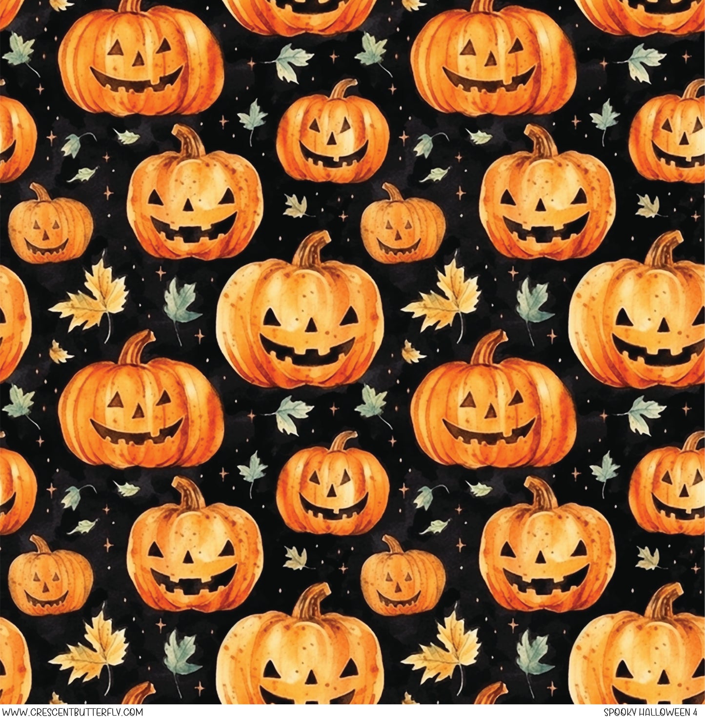 Spooky Halloween 4 Printed Vinyl Sheet-Tumbler Wrap