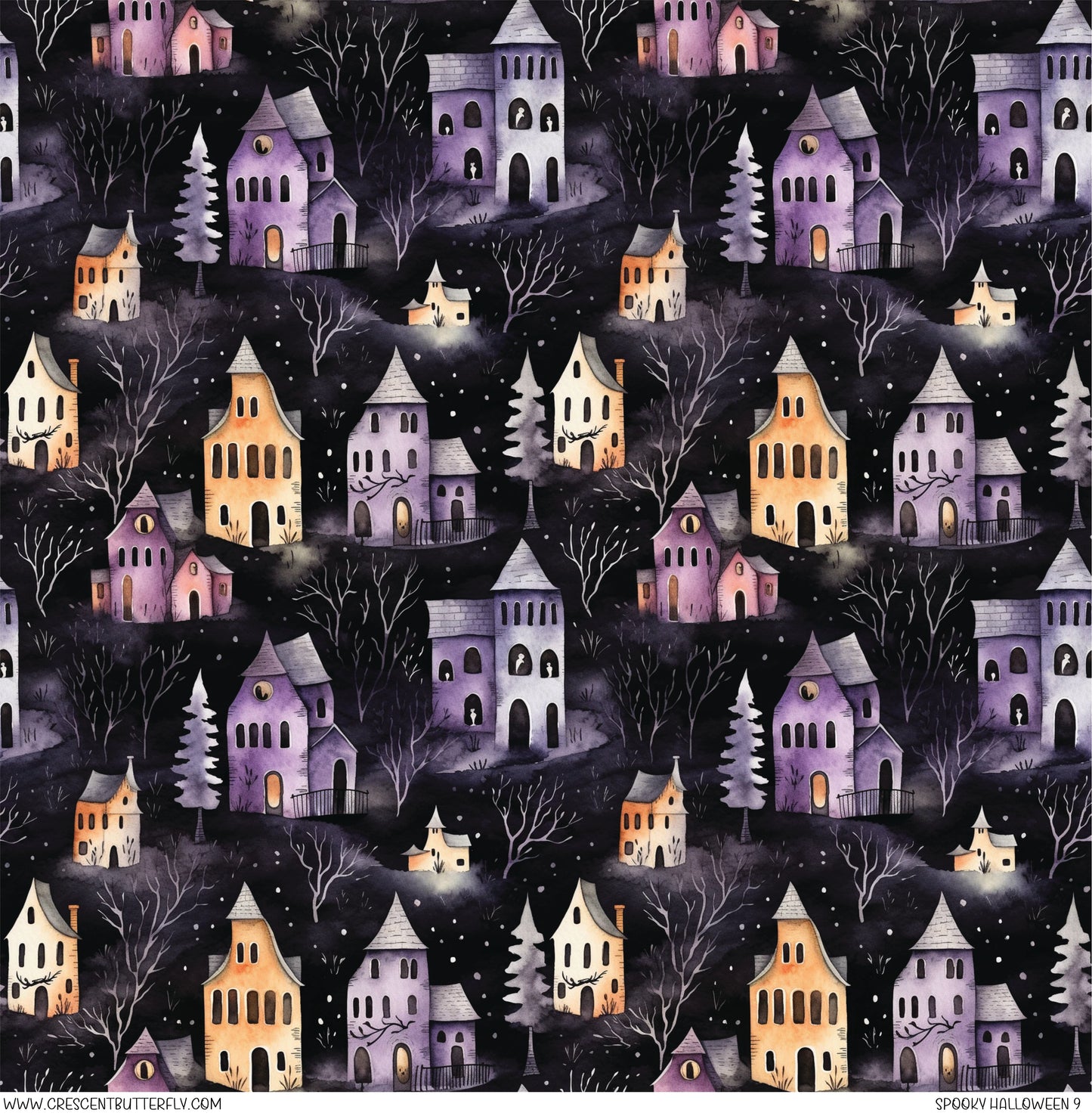 Spooky Halloween 9 Printed Vinyl Sheet-Tumbler Wrap