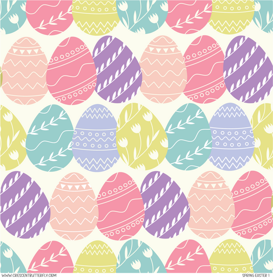 Spring Easter 1 Pattern Vinyl Sheet/Wrap