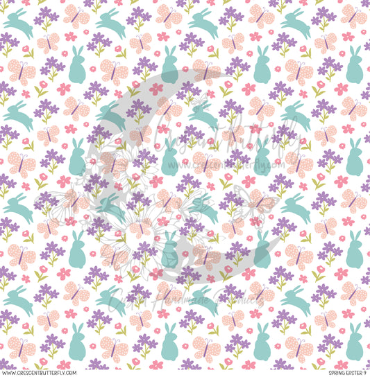 Spring Easter 9 Printed Vinyl Sheet/Wrap