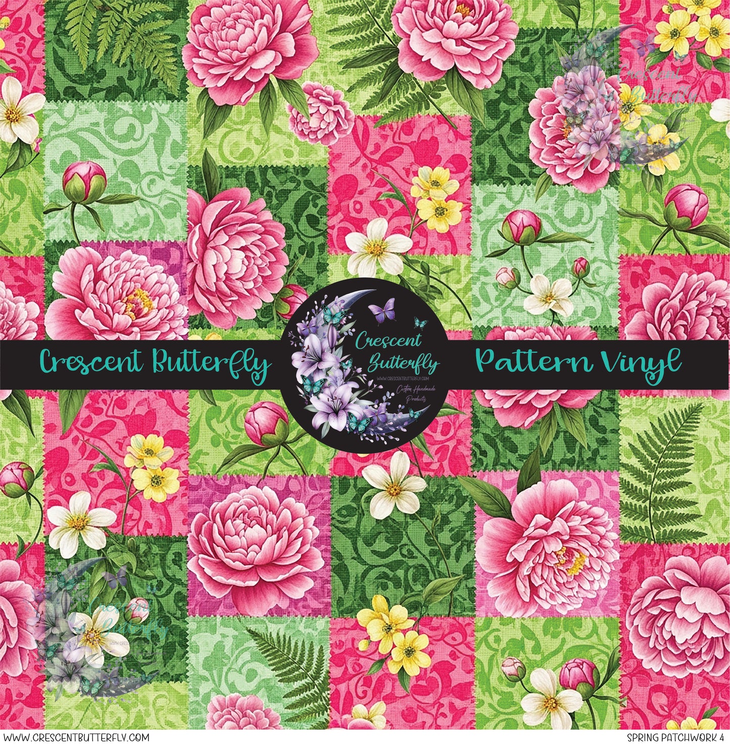 Spring Patchwork 4 Printed Vinyl Sheet/Wrap