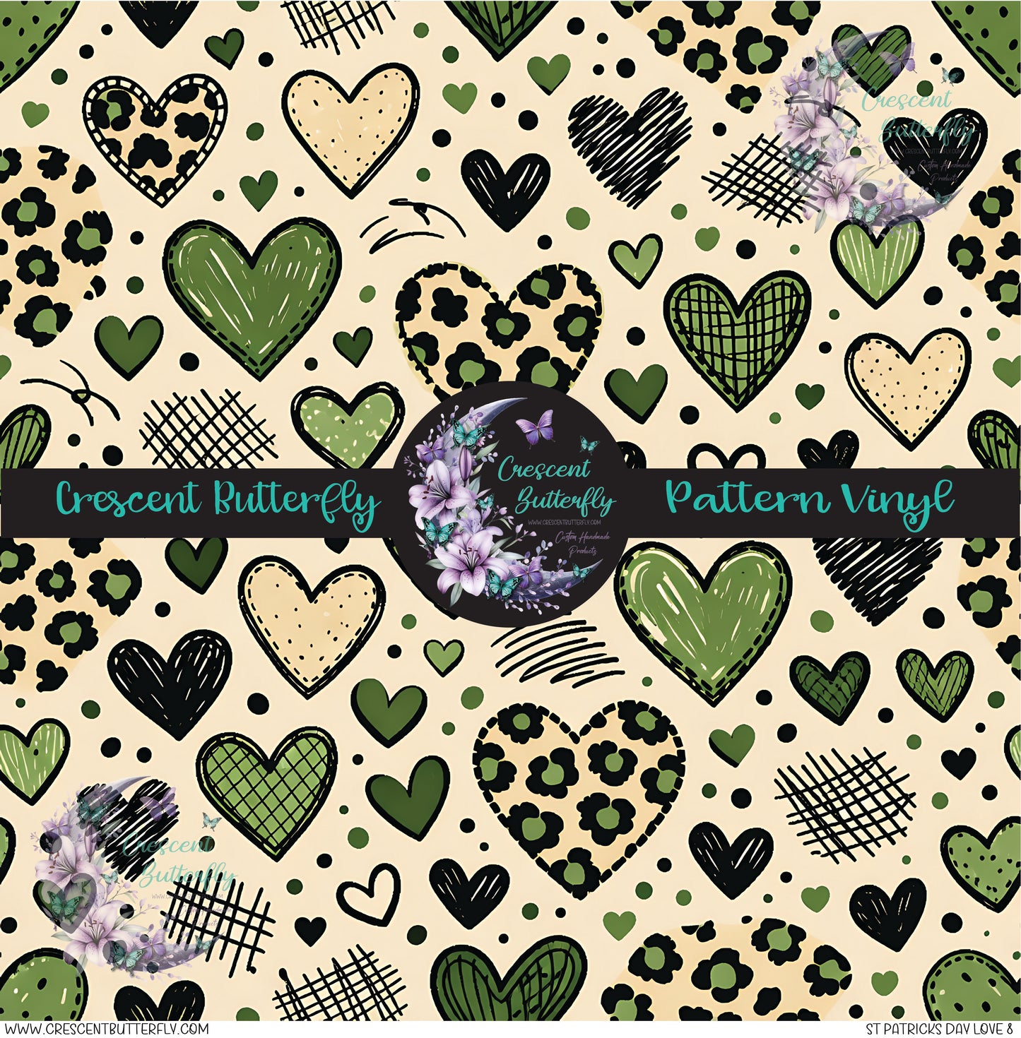 St Patricks Day Love 8 Printed Vinyl Sheet/Wrap