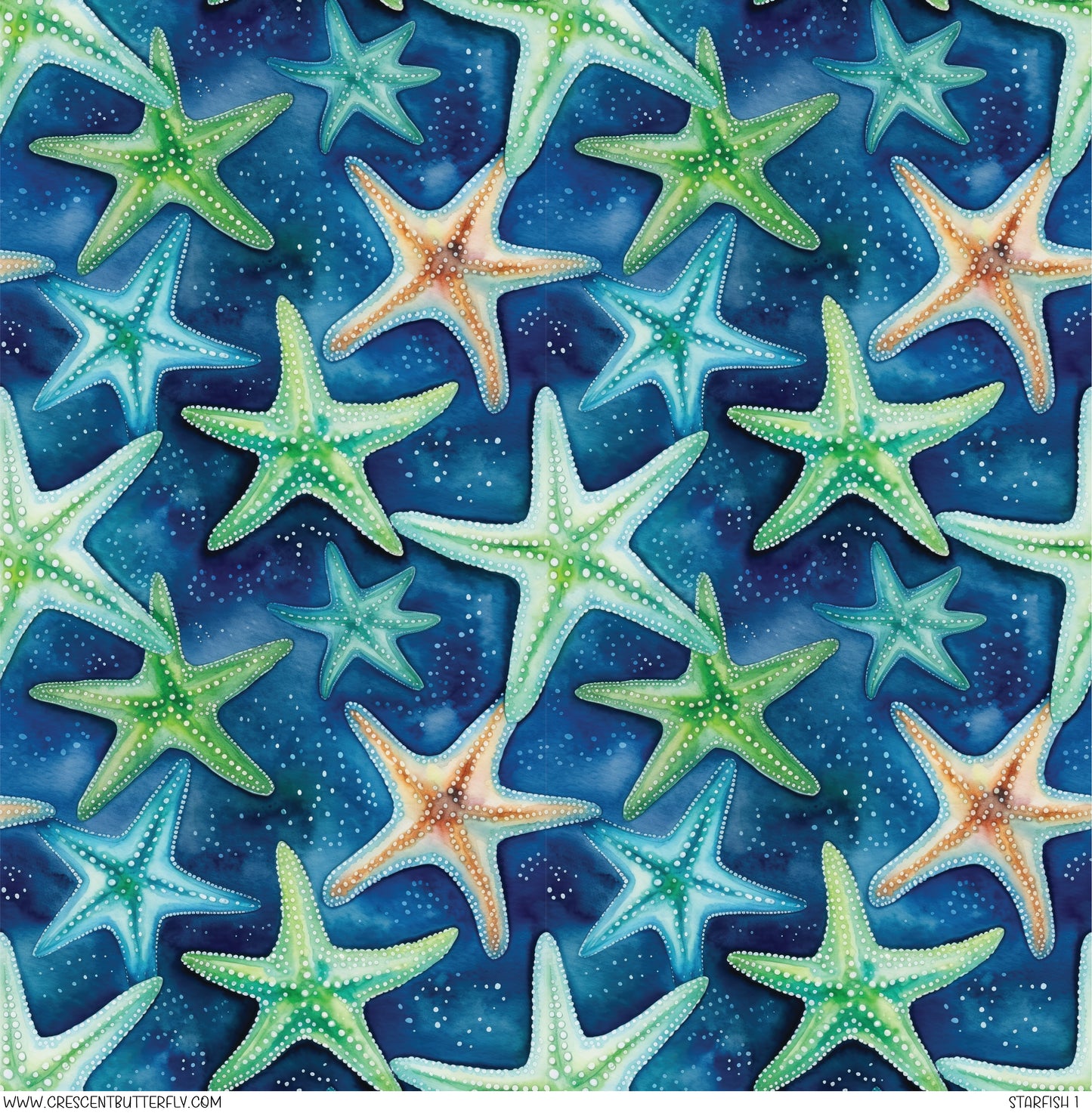 Starfish 1 Printed Vinyl Sheet-Tumbler Wrap