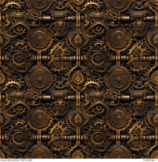 Steampunk 1 Pattern Vinyl Sheet/Wrap