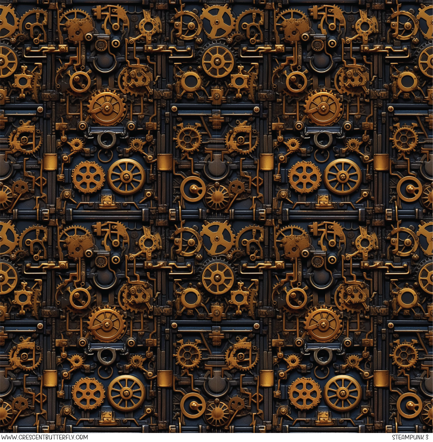 Steampunk 3 Pattern Vinyl Sheet/Wrap