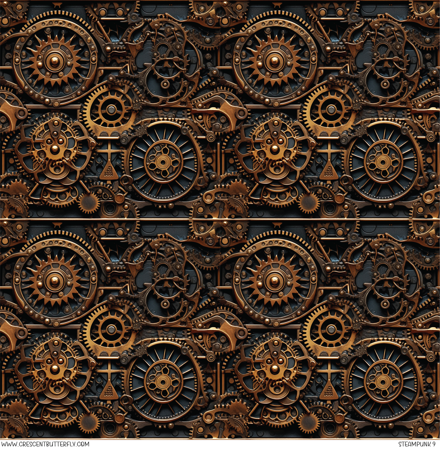 Steampunk 9 Printed Vinyl Sheet/Wrap