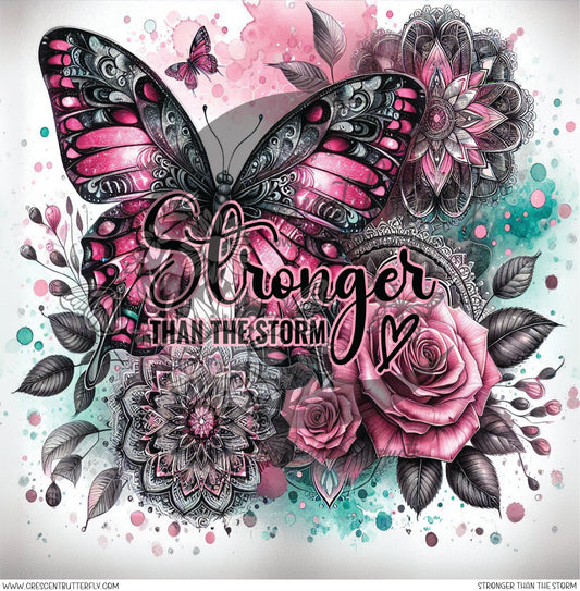Stronger Than The Storm Printed Vinyl Sheet/Wrap