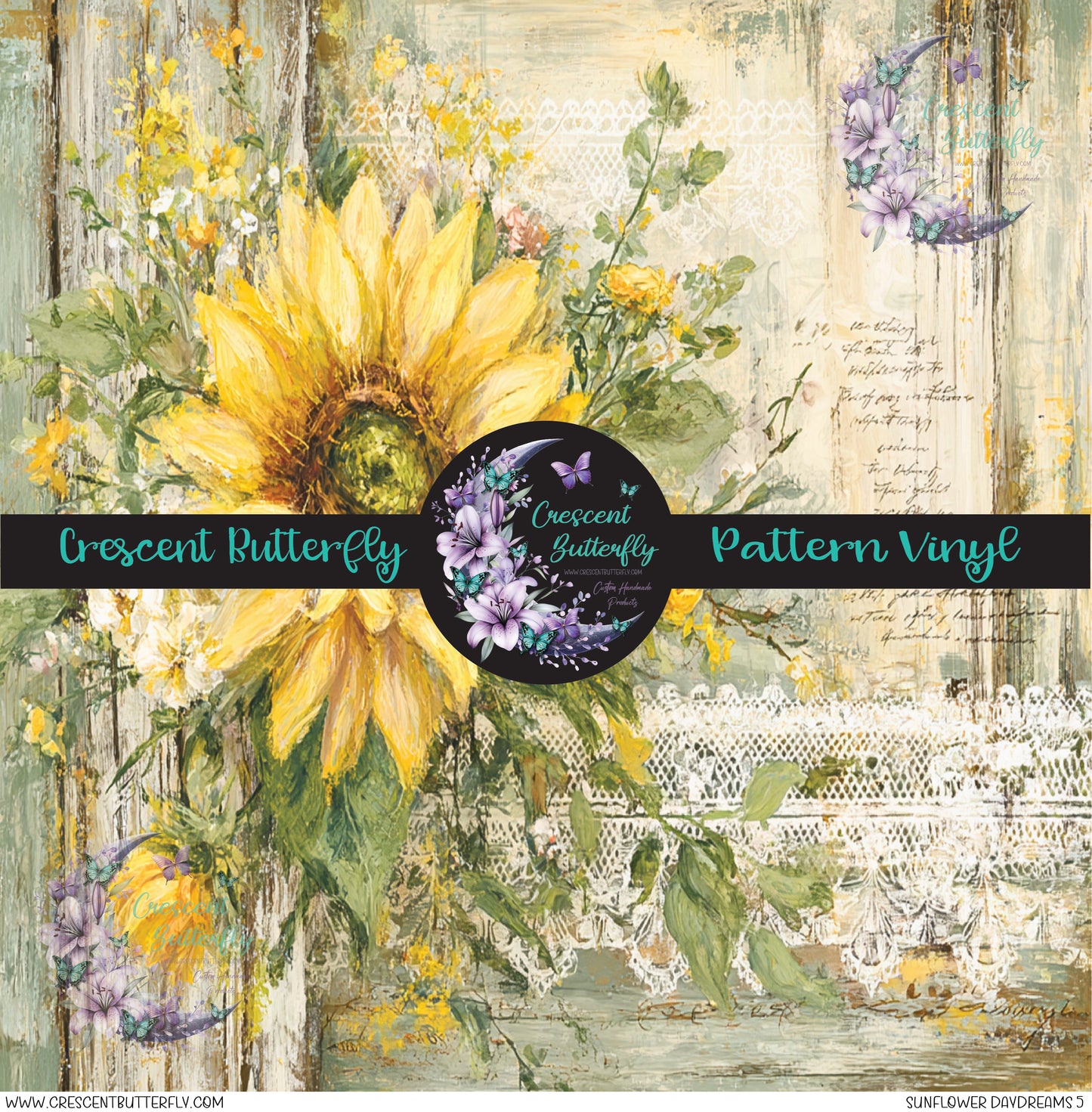 Sunflower Daydreams 5 Printed Vinyl Sheet/Wrap