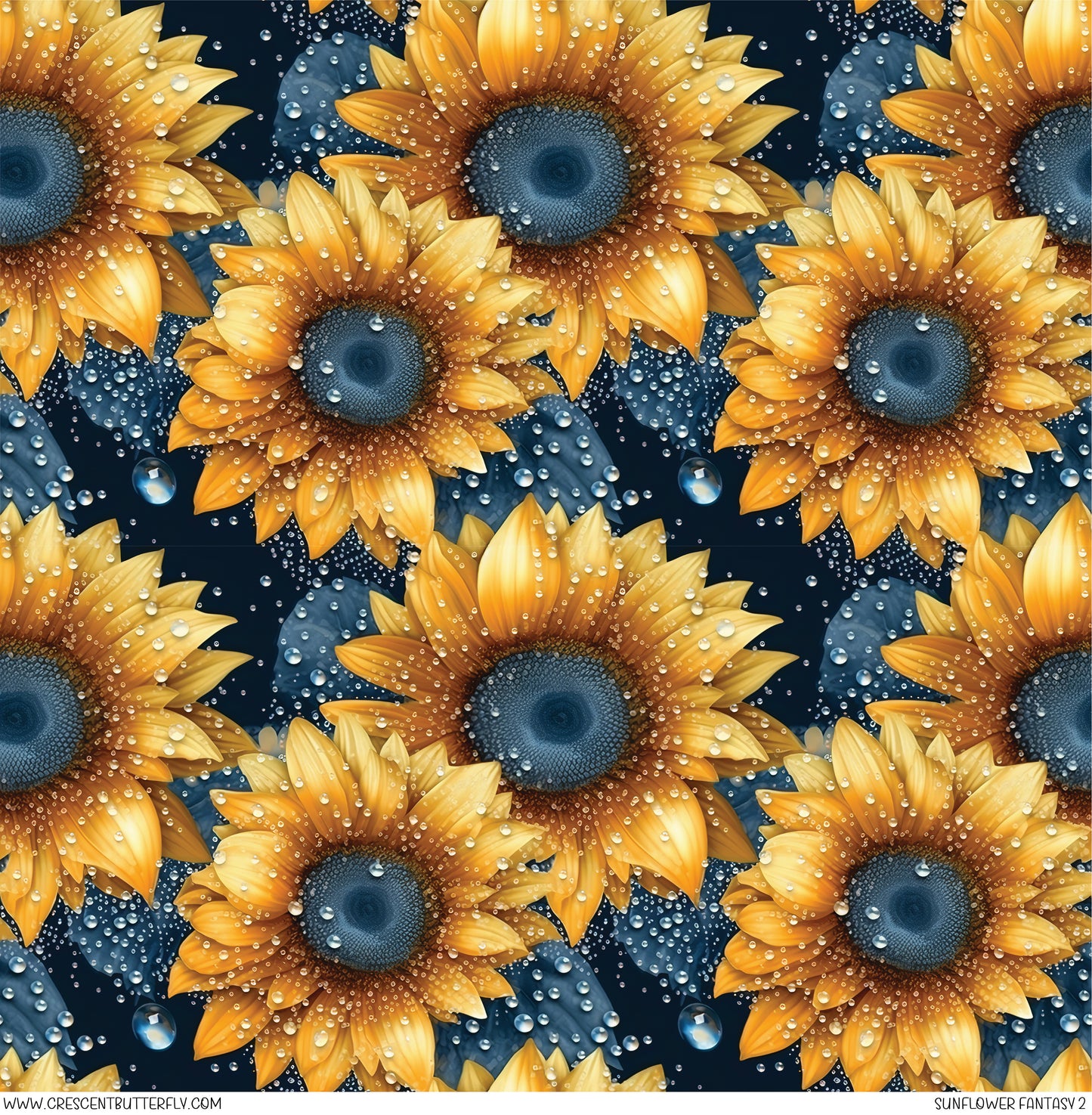 Sunflower Fantasy 2 Printed Vinyl Sheet-Tumbler Wrap