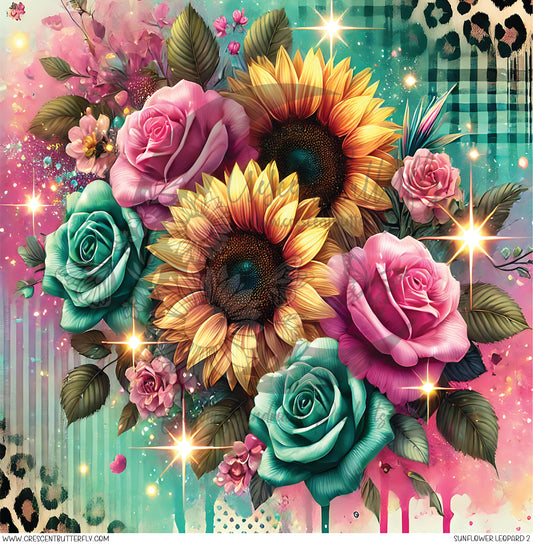 Sunflower Leopard 2 Printed Vinyl Sheet/Wrap