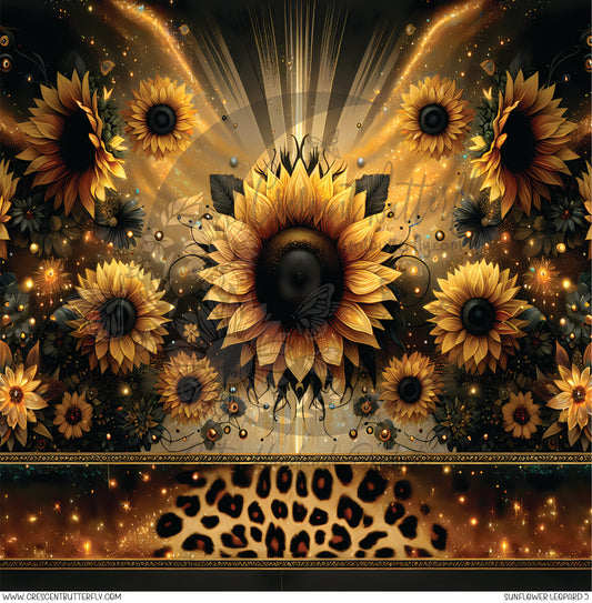 Sunflower Leopard 5 Printed Vinyl Sheet/Wrap