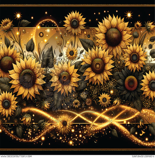 Sunflower Leopard 6 Printed Vinyl Sheet/Wrap