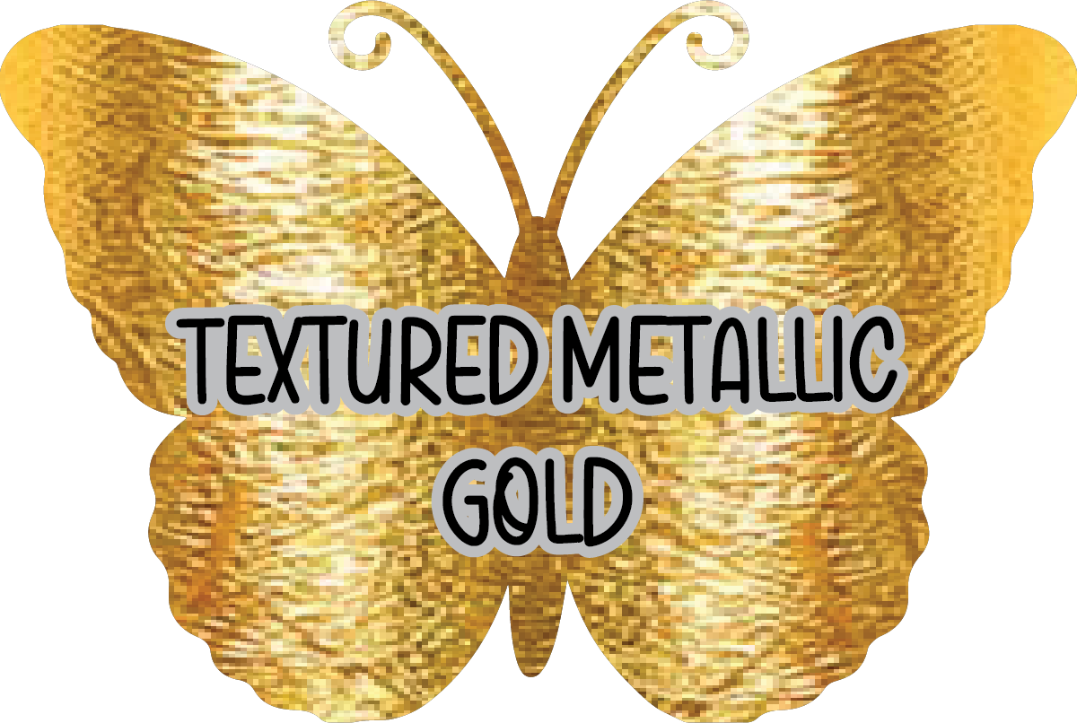 Textured Metallic Gold Pre-Cut Pinstripe Vinyl Sheet