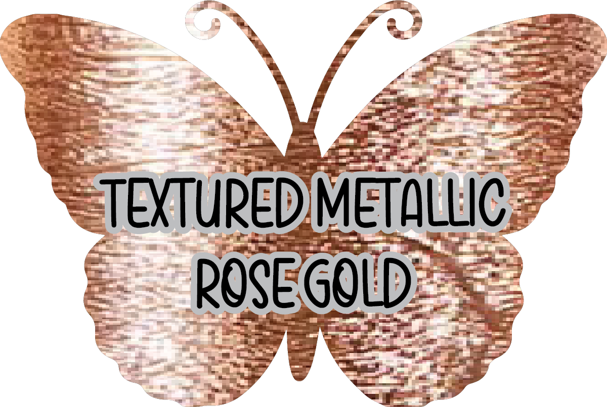 Textured Rose Gold Pre-Cut Pinstripe Vinyl Sheet