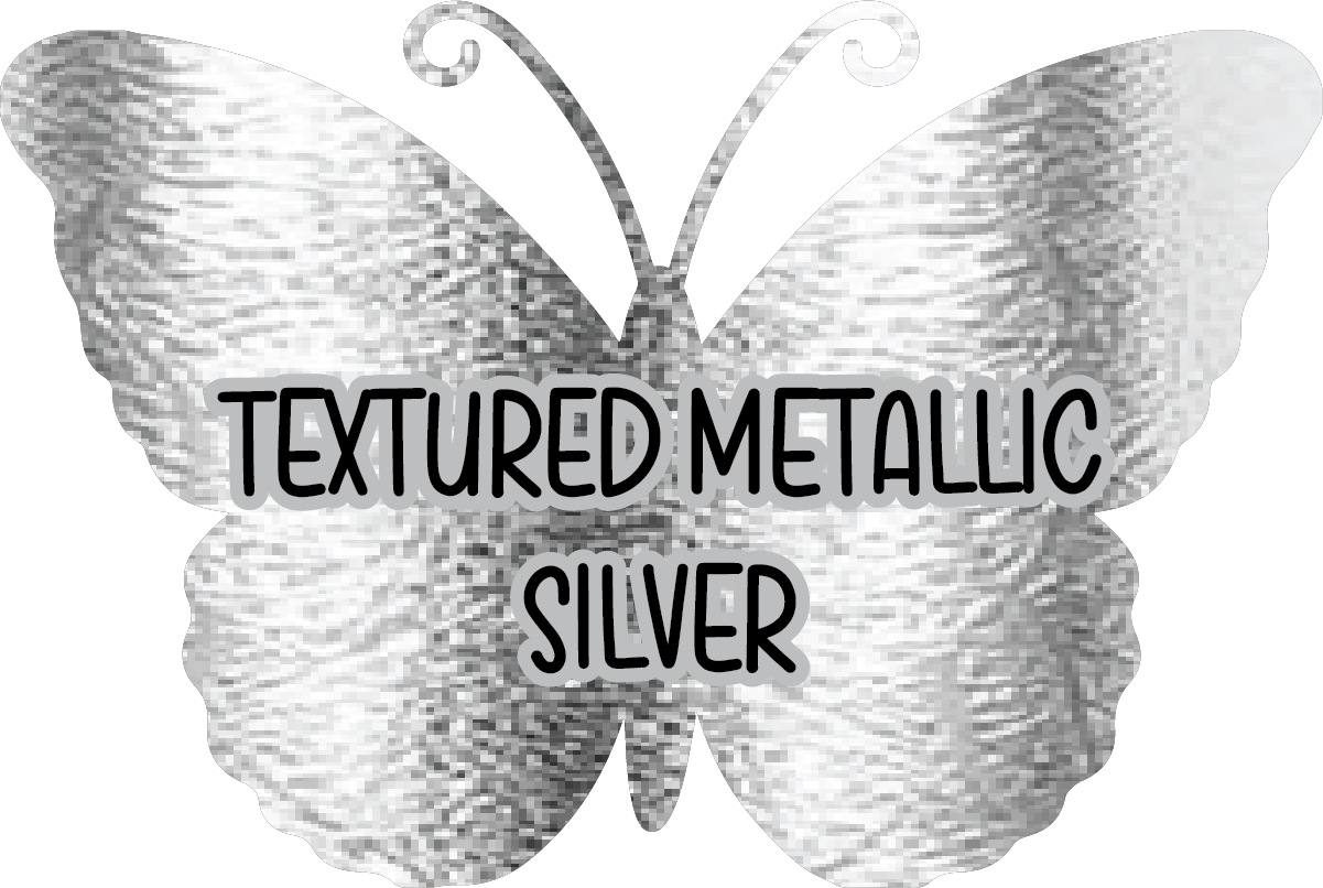 Textured Silver Pre-Cut Pinstripe Vinyl Sheet