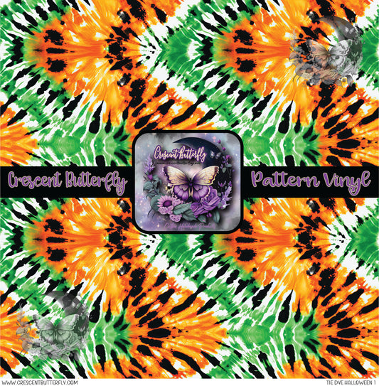 Tie Dye Halloween 1 Printed Vinyl Sheet/Wrap