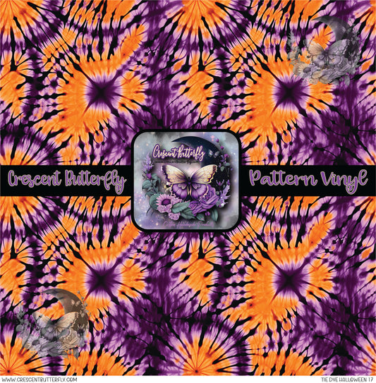 Tie Dye Halloween 17 Printed Vinyl Sheet/Wrap
