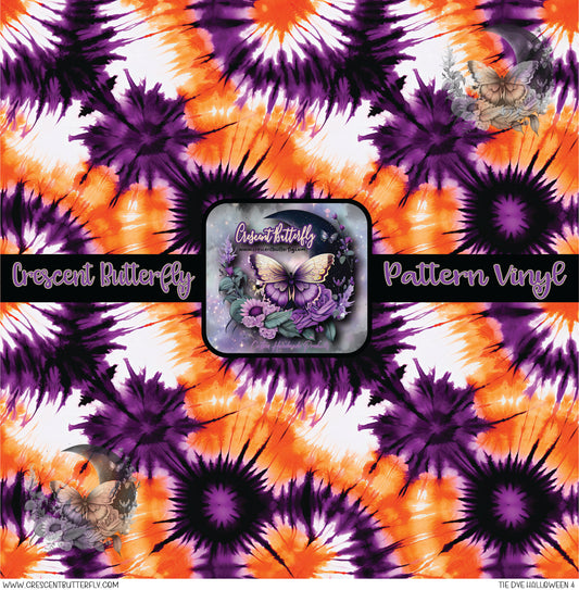 Tie Dye Halloween 4 Printed Vinyl Sheet/Wrap