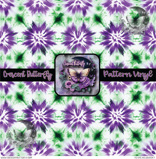 Tie Dye Halloween 7 Printed Vinyl Sheet/Wrap