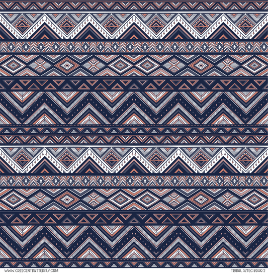 Tribal Aztec Boho 2 Pattern Vinyl Sheet/Wrap