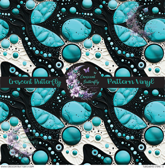 Turquoise Stone 12 Printed Vinyl Sheet/Wrap