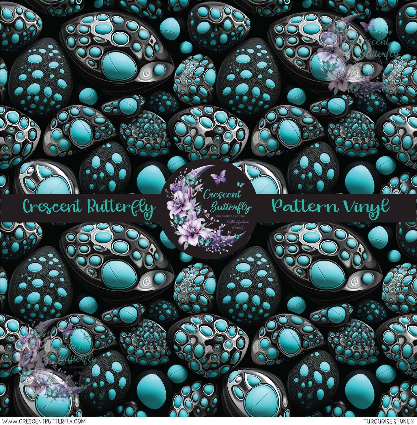 Turquoise Stone 3 Printed Vinyl Sheet/Wrap