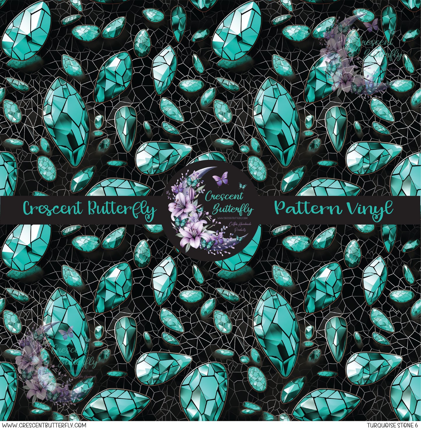 Turquoise Stone 6 Printed Vinyl Sheet/Wrap