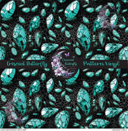 Turquoise Stone 6 Printed Vinyl Sheet/Wrap