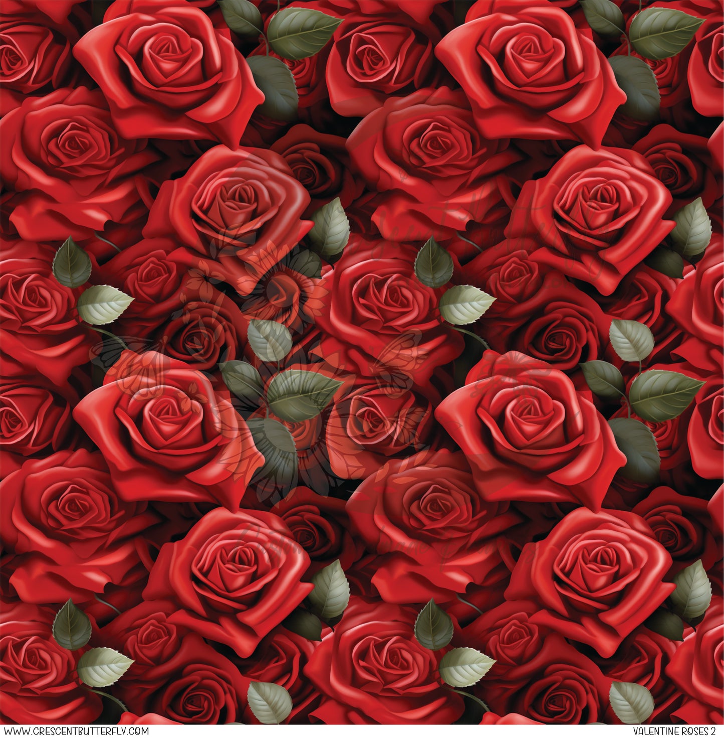 Valentine Roses 2 Printed Vinyl Sheet/Wrap