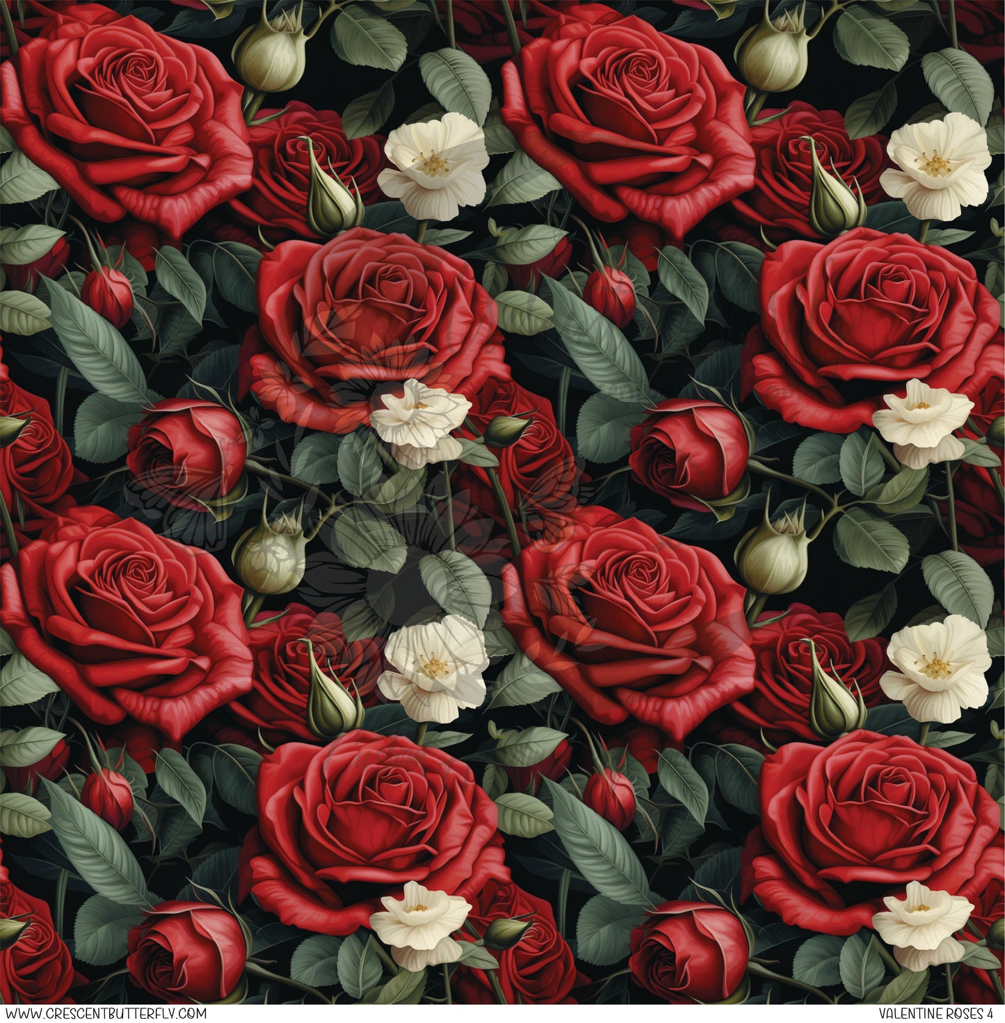 Valentine Roses 4 Printed Vinyl Sheet/Wrap