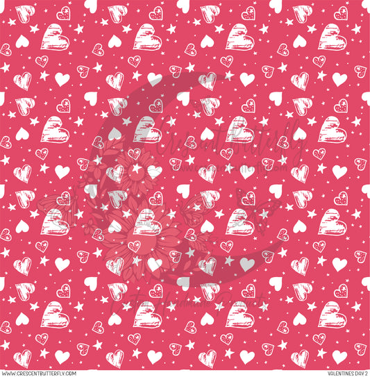 Valentines Day 2 Printed Vinyl Sheet/Wrap